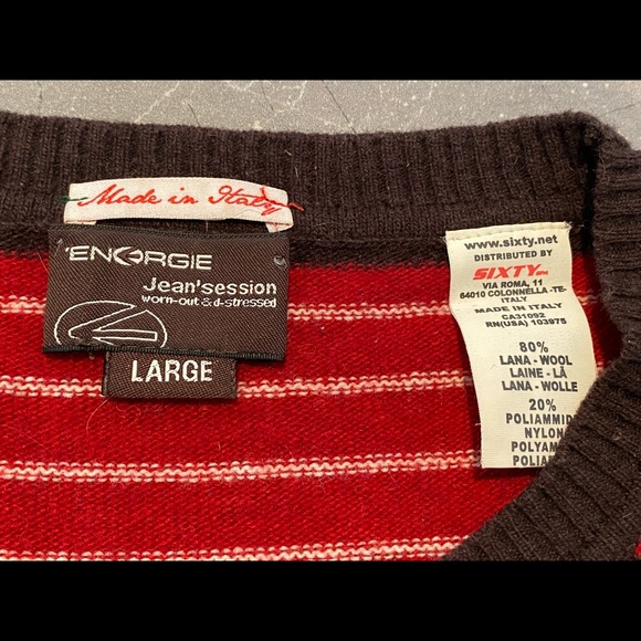 Energie Sweater. Suede elbow patches. Sized large but fits like a medium. - Picture 3 of 3